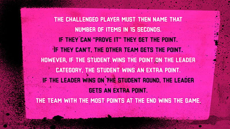 Prove It Or Lose It: Leader vs. Student Edition